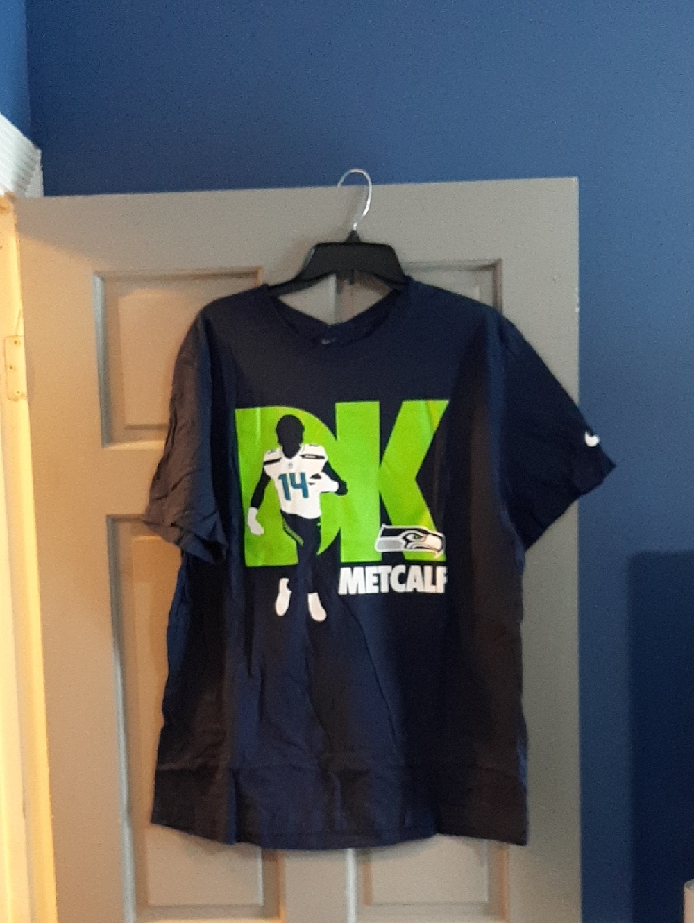 DK Metcalf Seattle Seahawks Nike Player Graphic T-Shirt - College Navy